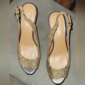 Coach wedge sandals